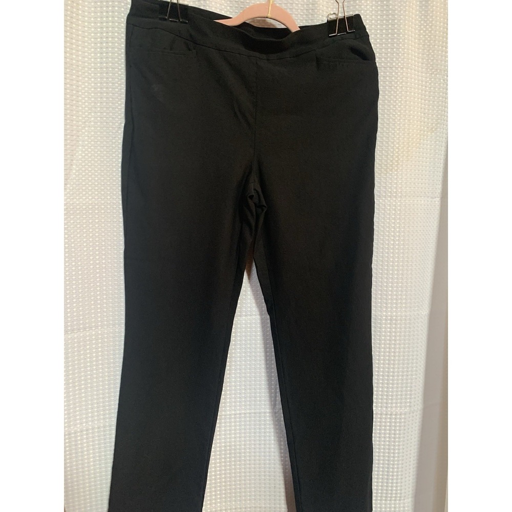Chicos Women Size 2 12R Black Dress Pants Career Teacher